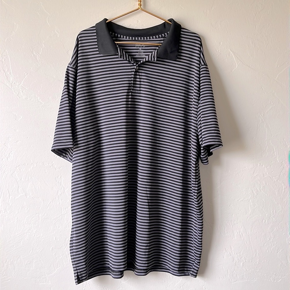 RBK Black and Gray Golf Polo